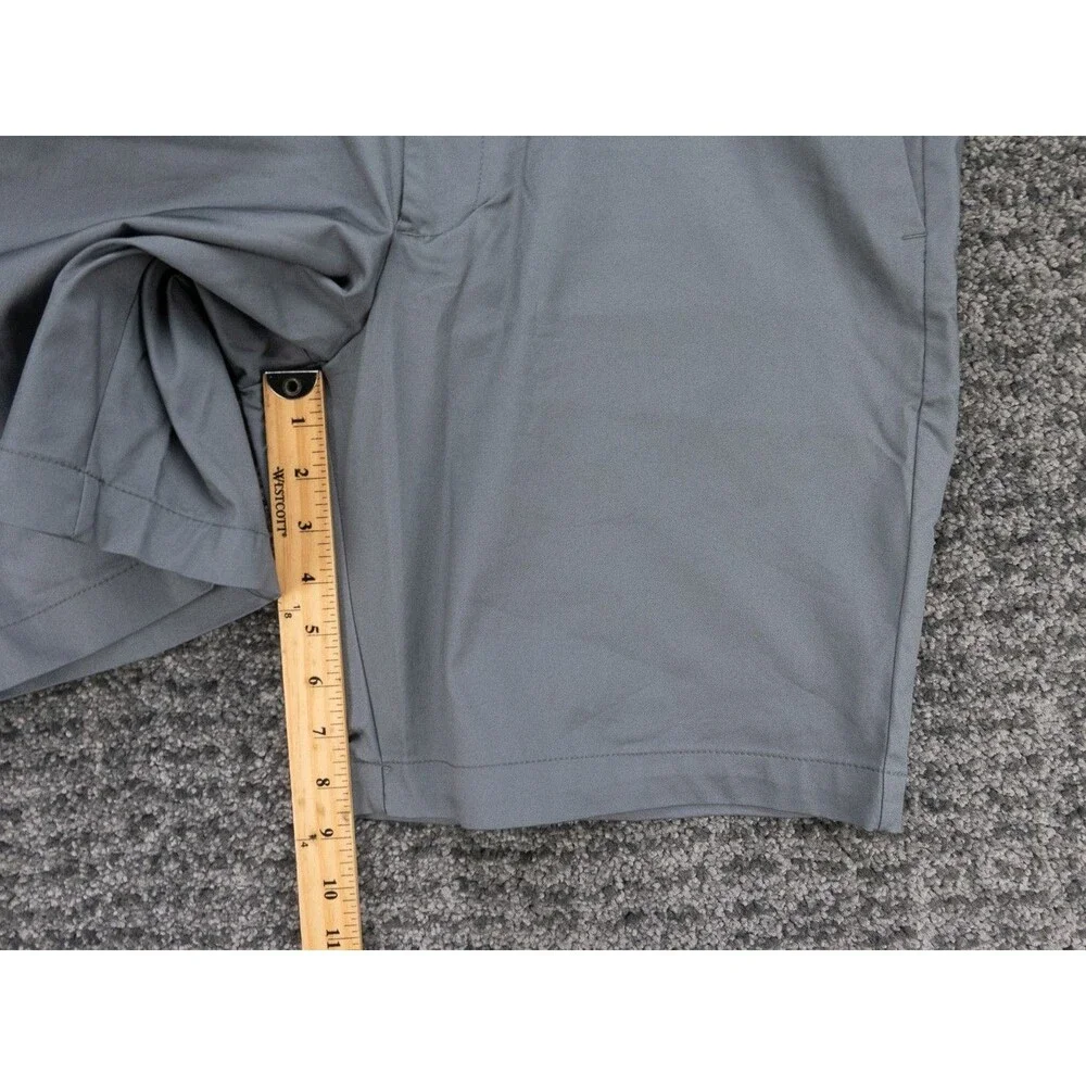 Banana Republic Shorts Mens 34 Inseam 9 Gray Stretch Chino Casual Preppy Golf